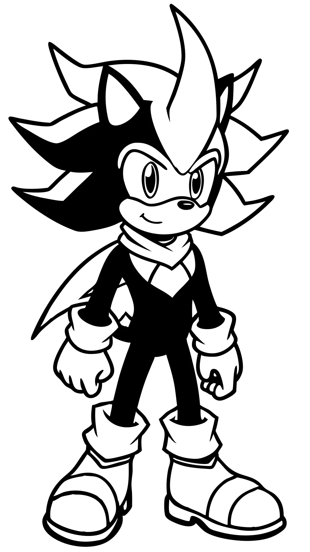 shadow sonic coloring pages